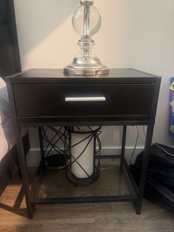 Black Nightstand set of 2