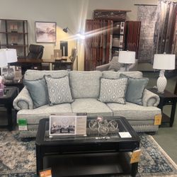 Floor Sample Sofa, Chair And Ottoman