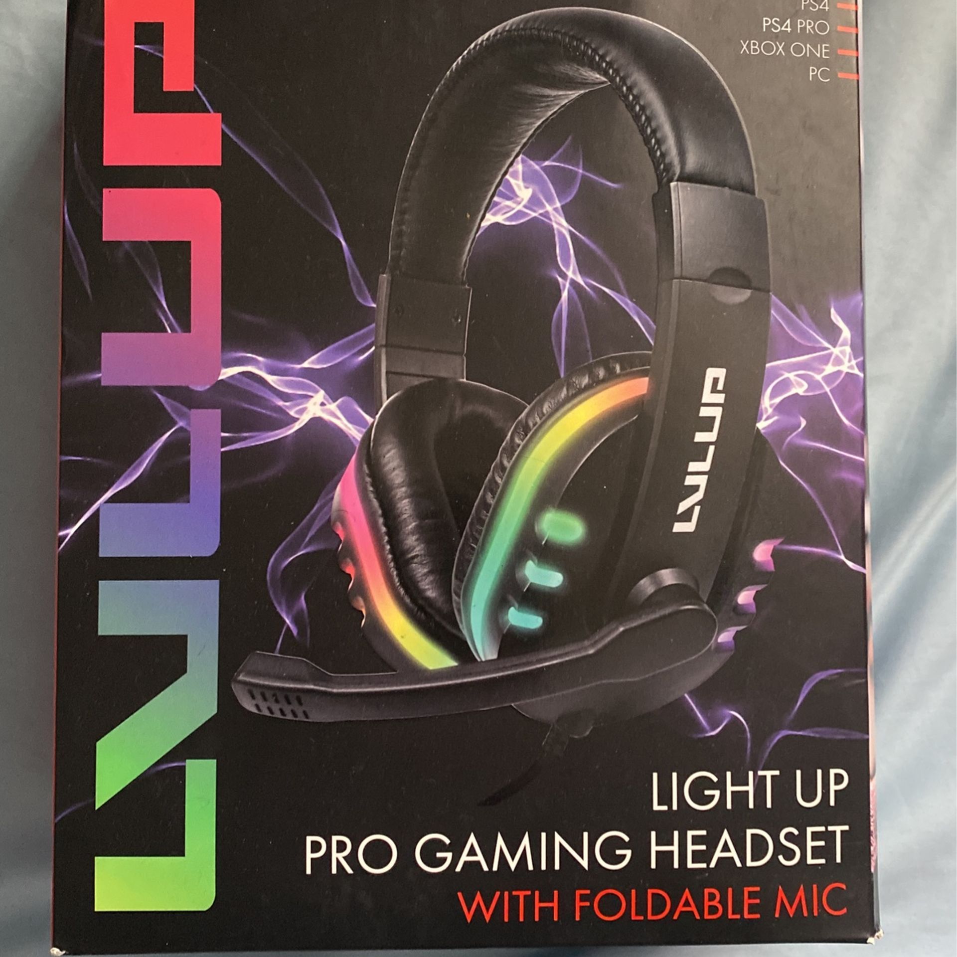 Lvlup light up pro gaming online headset