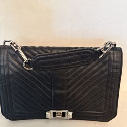 Rebecca Minkoff Handbag Black Leather Used