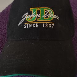 John Deere JD Since 1837 Black Adjustable Baseball Cap