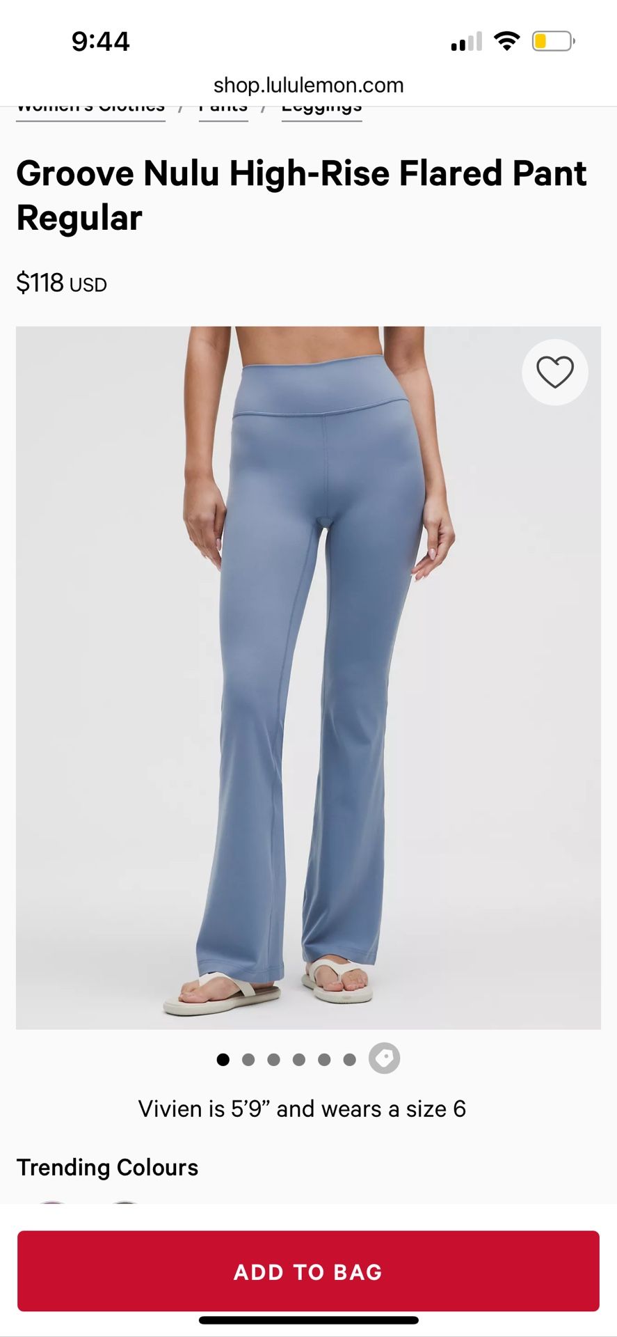 Lululemon Groove Nulu High-Rise Flared Pant
