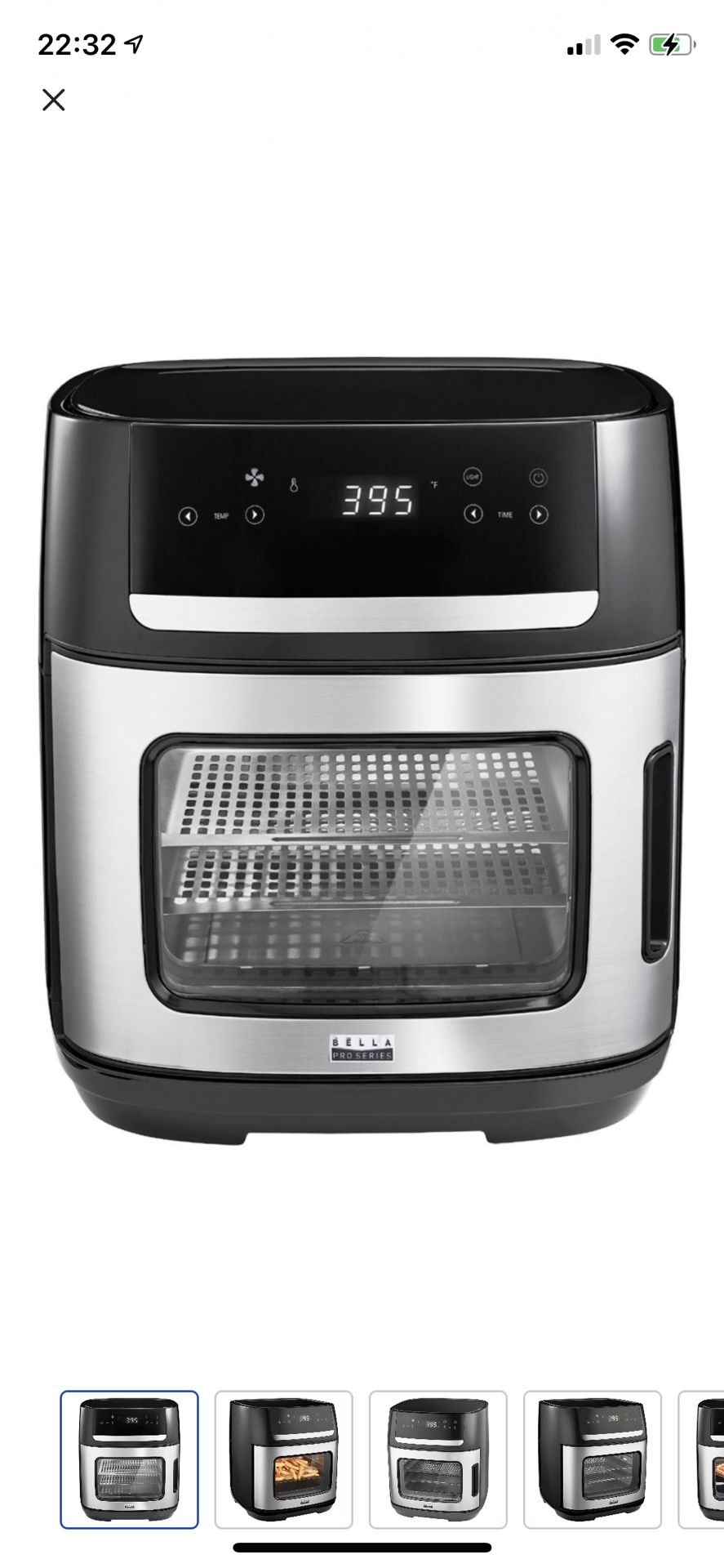 Stainless Steel Air Fryer and Convection Toaster Oven