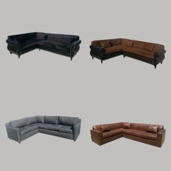 Brand NEW SECTIONAL Sofa COUCHES CHAISE  Set 