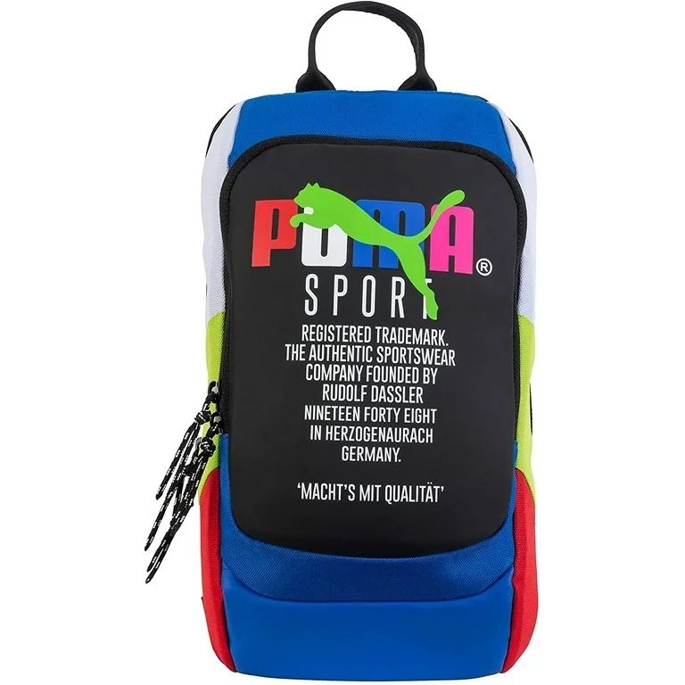 PUMA Forecast Multitude Sling Backpack Blue Multi Shoulder Bag New