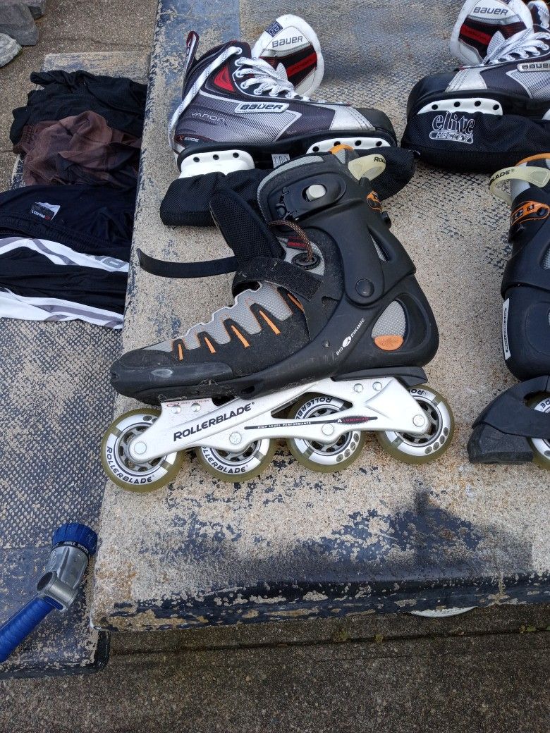 Rollerblades And Ice Skates