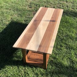 Walnut & Maple Bench 