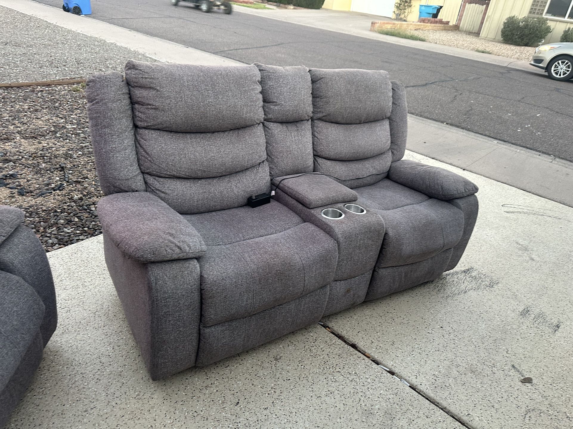 Granada Grey Sofa Couch Recliner