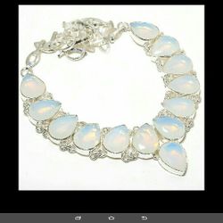 Beatiful Opal And Sterling Siver   Letting Go Cheap 