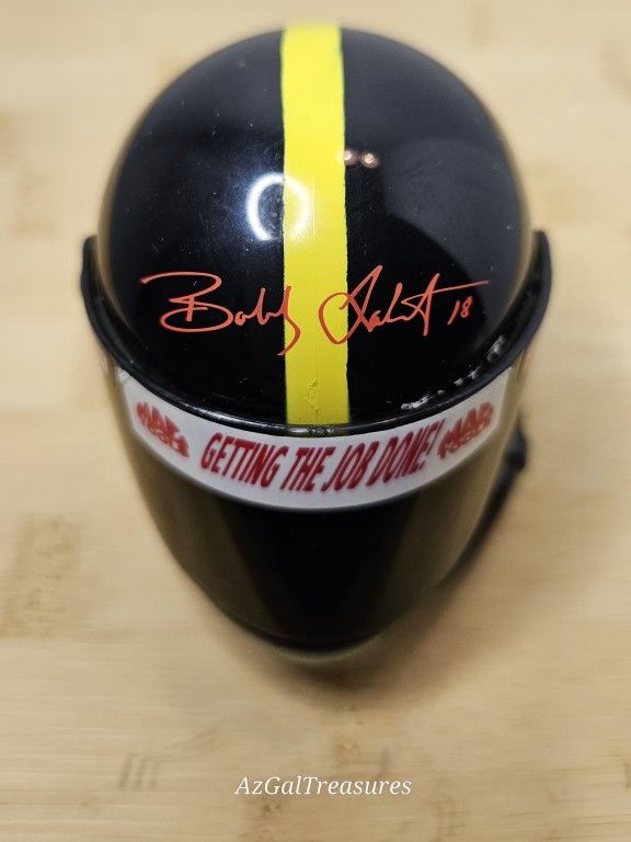Simpson Signature Edit.Bobby Labonte Pittsburgh Steelers Mini Race Helmet NASCAR