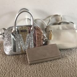 Bundle of 2 bags and wallet