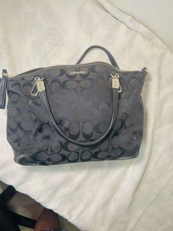 Coach Signature Canvas Satchel Handbag