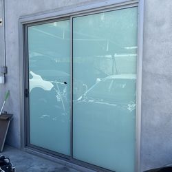 Soundproof tick and heavy sliding glass door