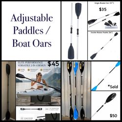 Adjustable Kayak Paddles & Boat Oars – Multiple Styles Available