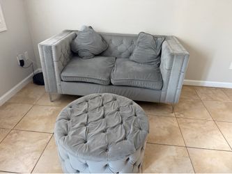 Love seat with storage bin