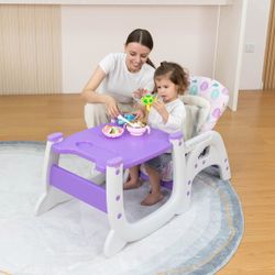 Baby High Chair, Highchairs for Babies and Toddlers, Convertible Baby Feeding Chair, Adjustable Eating Chair for Baby Boy & Girl, High Chairs for Babi