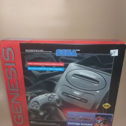 Sega Genesis With Sonic Pinball Complete With Manuals And Box