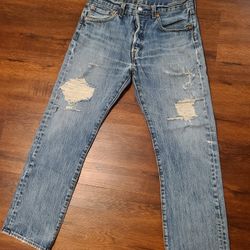 Original 501 Levi Button Fly Mens Jeans