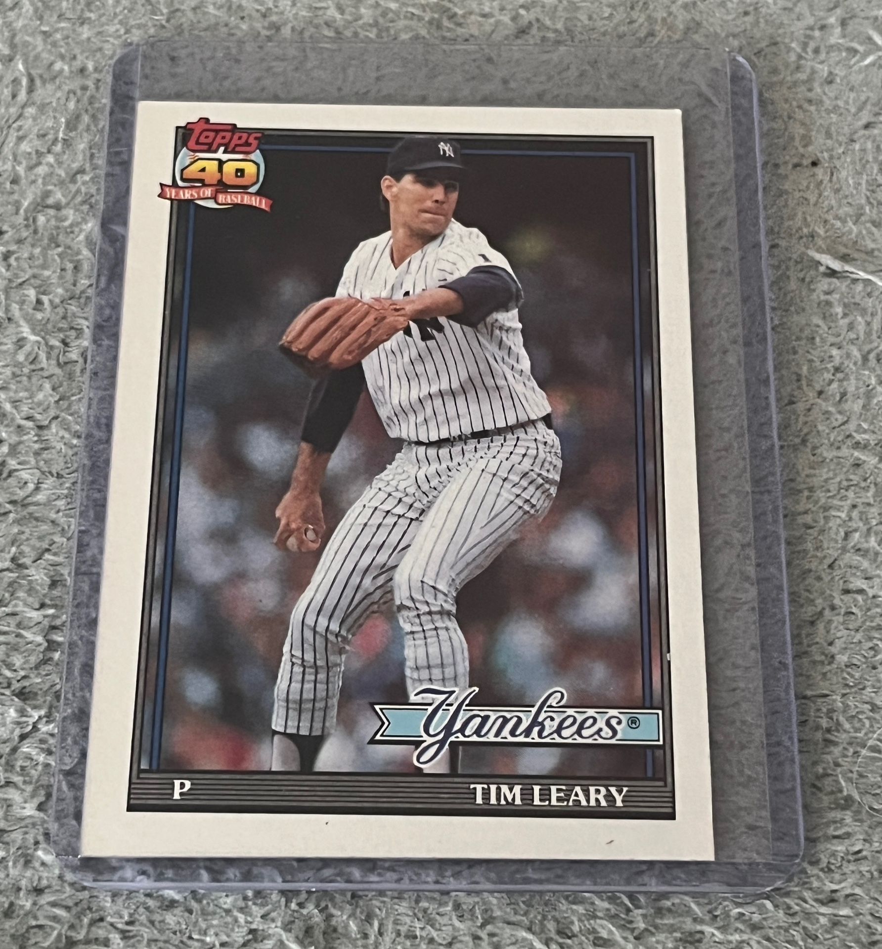 Tim Leary - 1991 Topps #161 - New York Yankees Baseball Card
