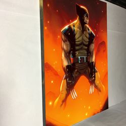 Canvas wall decoration 30”x42”. Brand new we can make it in different sizes, from 4.5”x4.5” to 30”x66”, Wood frame and sprayed with glossy clear coat