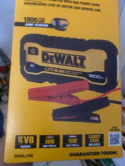 Dewalt 1800 peak amp Jump Starter