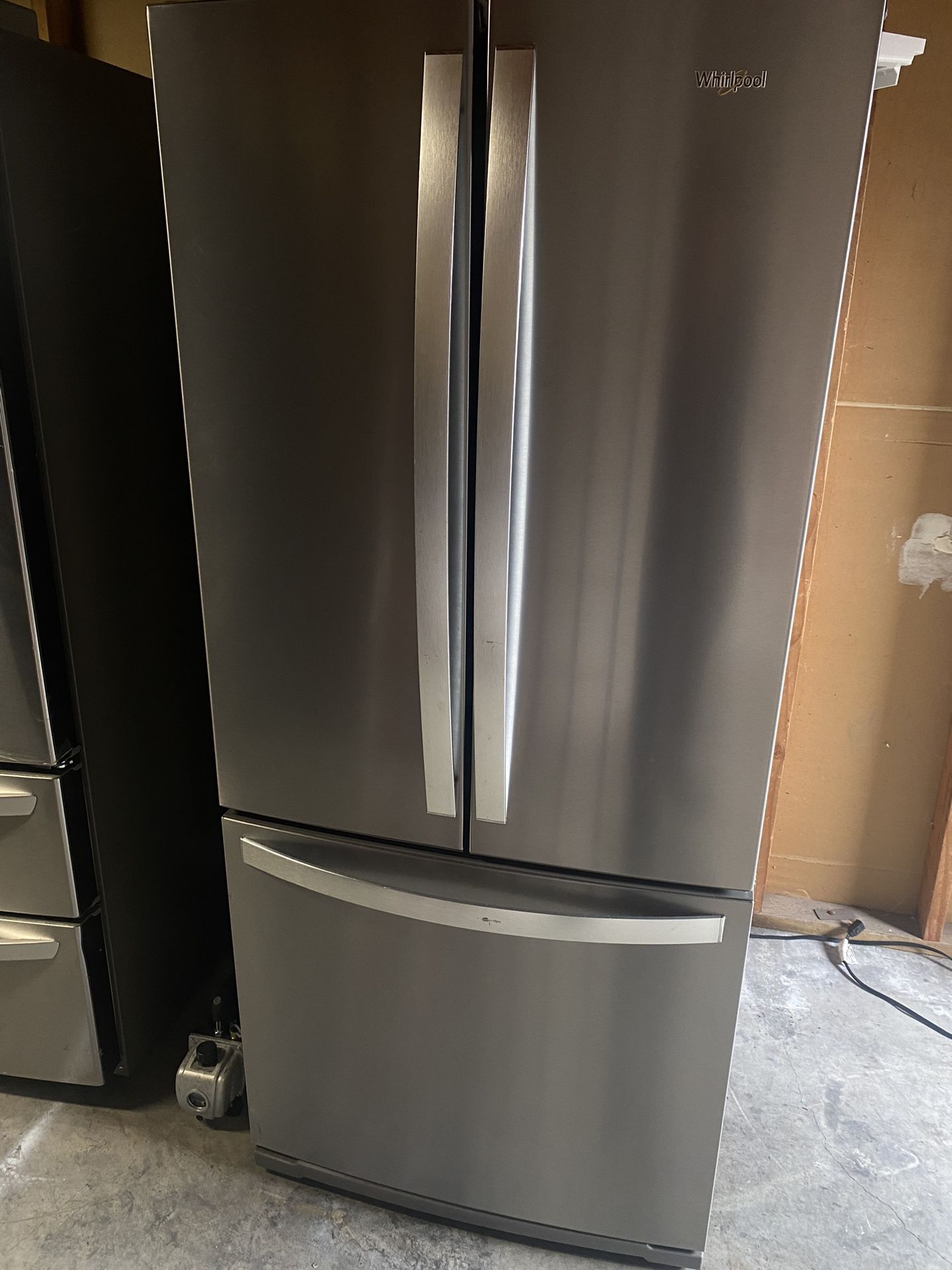 30 Inch Whirlpool French Doors Stainless Steel Refrigerator