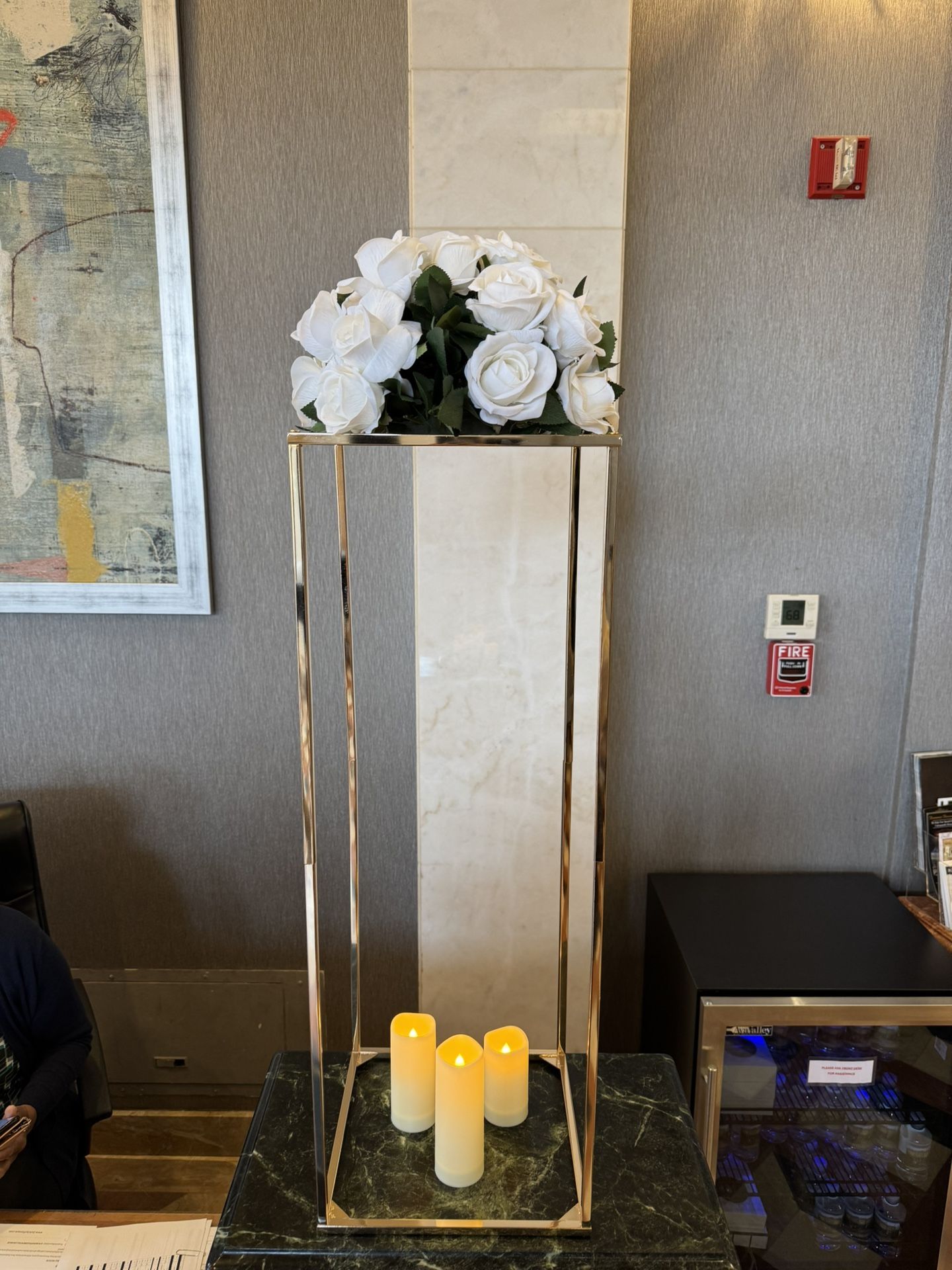 Gold Stands Centerpieces