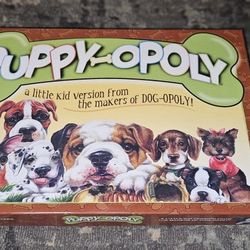 Puppy-Opoly A Kids Version Of Dog-Opoly, 100% Complete, Exc Like New Condition!!