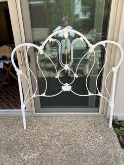 Full Size Iron & Brass Headboard $50