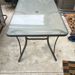 Outdoor Glass Table 