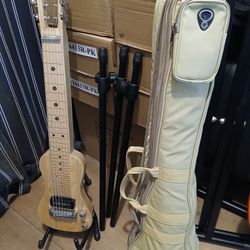 Brand New Solid Ash Lap Steel Guitar With Stand And Case