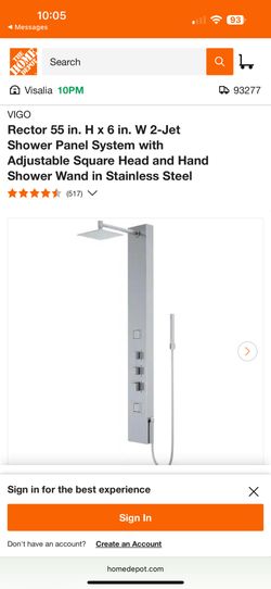 Stainless Steel Shower Panel