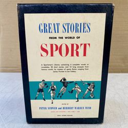 Vintage 1958 Great Stories From The World of Sport 3-Volume Set Hardback Books Collectible