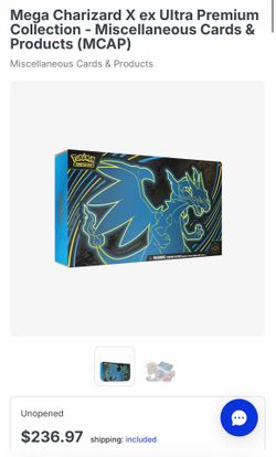 Mega Charizard X ex Ultra Premium Collection $235