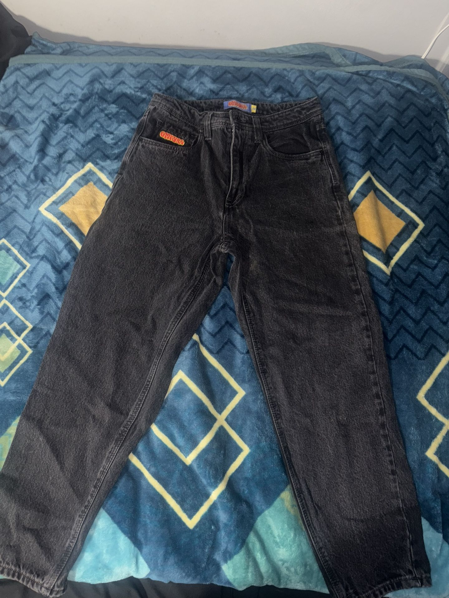 Men’s Black Acid Wash Empyre Jeans Size: 28W 30L