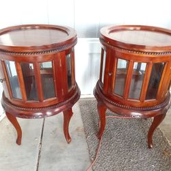 Antique Curio/Side Tables 