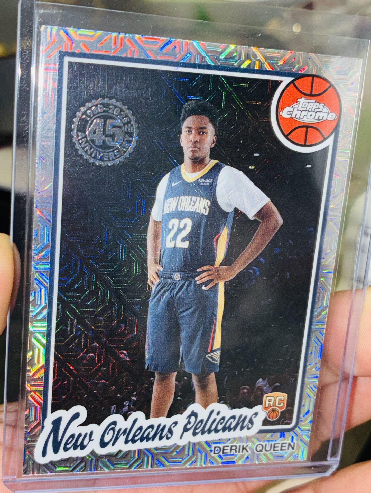 Derik Queen Rookie Card “Mojo Refractor” PELICANS