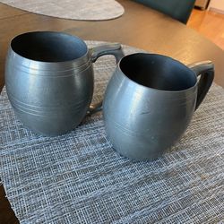 Sheets Rockford & Co. Pewter Steel Mug Set