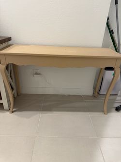 Tan beige hallway table