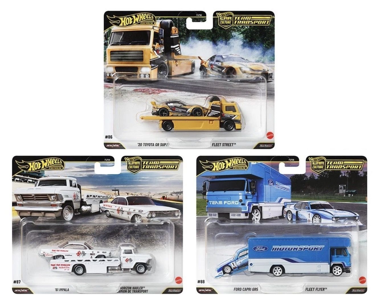 Hot Wheels Team Transport 2025 H Set of 3 FLF56-957H 1/64