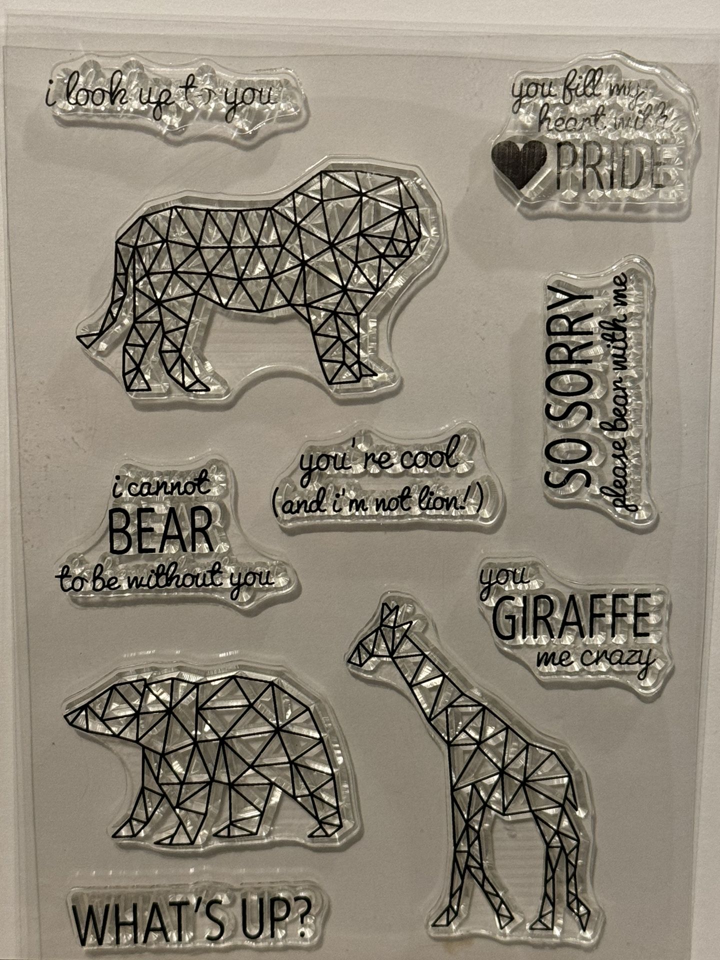 Stamp- Geometric Animals