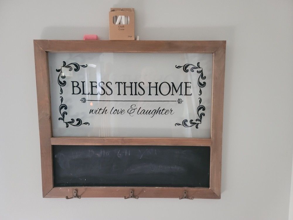 Chalkboard Quote Framed Decor