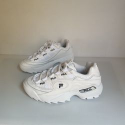 Fila White Chunky Sneakers 9. 5