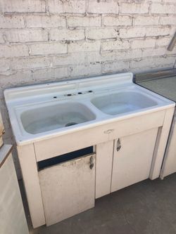 Youngstown metal kitchen cabinets/sink
