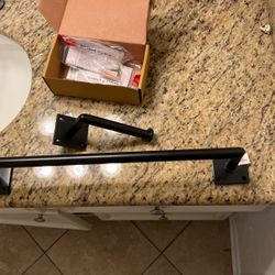 Heavy Duty Towel Bar  And Toilet Paper Holder