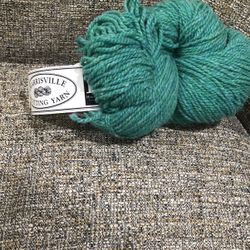 Harrisville Designs Color  SeaGreen Yarn Lot Of 2 Skeins Garden & Spun