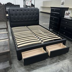 New Queen Bed Frame With Mattress 