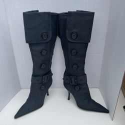 Sergio Rossi Women Boots High Heel Made In Italy Sz 38 VERO CUIOI