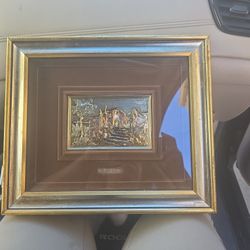 Vitage Silver Leaf Hand Sculpture 