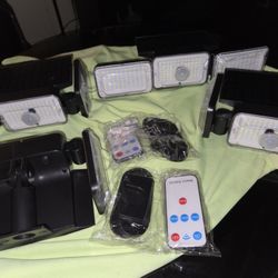 Luces Solares Sensor 4 Y 2 Control Remoto New 